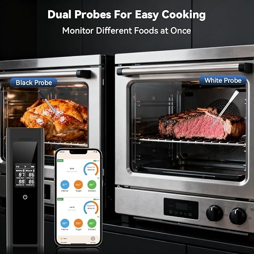 Smart Wireless Meat Thermometer Digital, 2 Probes, Advanced Bluetooth Food - Image 4
