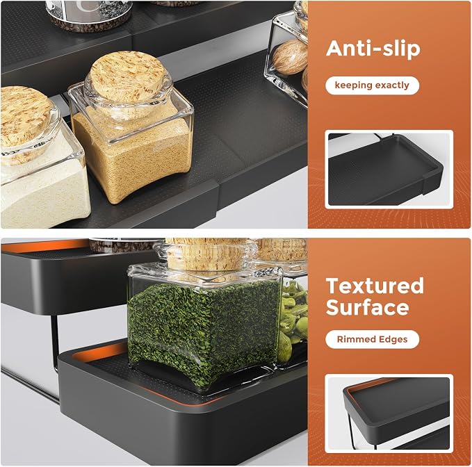 2 Pack Expandable Spice Rack Organizer - Image 6