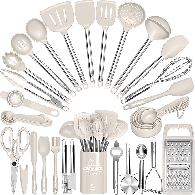 Kitchen Utensils Set-Umite Chef 34 Pcs Silicone Cooking Utensils Set by UmiteChef