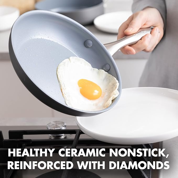 GreenPan Lima Hard Anodized 8" Frying Pan Skillet Nonstick, Ceramic Nonstick - Image 2