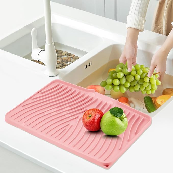 TIKNIK Silicone Dish Drying Mat, Stone Drying Mat - Image 7
