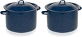 IMUSA USA C20666-1062810W Speckled Enamel Stock Pot by VisitIMUSA