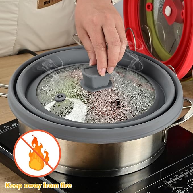 Microwave Splatter Cover Glass Splatter Guard Lid - Image 5