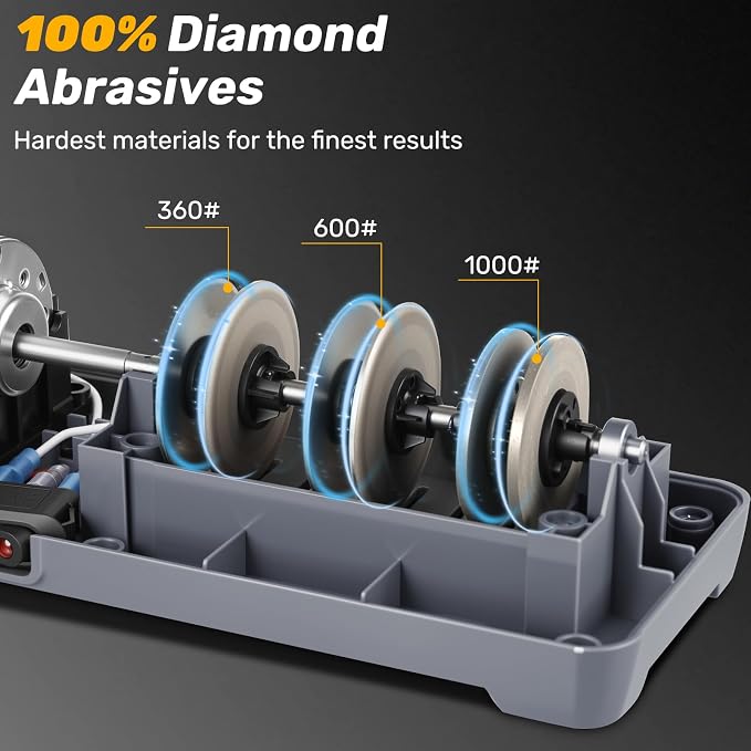 Enutogo Knife Sharpener, 3-Stage Electric Knife Sharpener - Image 3
