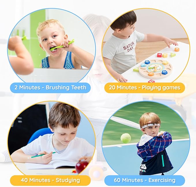 60-Minute Visual Timer for Kids Digital Visual Countdown Timer for Kids Toddler - Image 7
