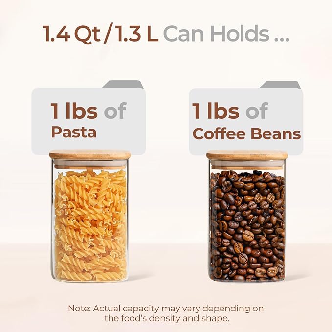 ComSaf 1.4 Qt Glass Storage Containers - Image 3