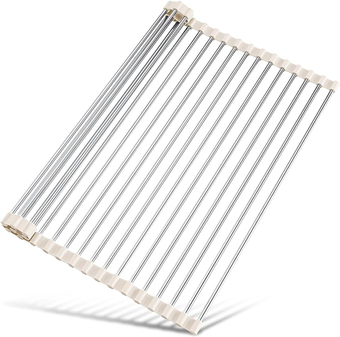 Tomorotec 17.7" x 15.5" Roll Up Dish Drying Rack Over Sink Drying Rack Sink by Tomorotec