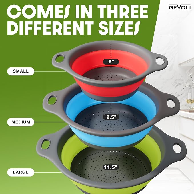 Gevoli Collapsible Colanders - Image 4