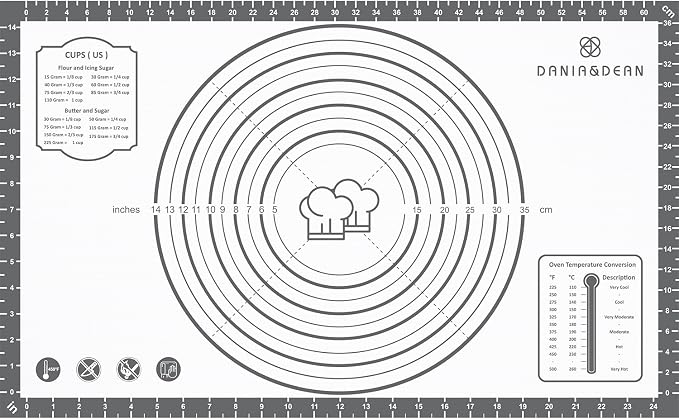 Silicone Mat, 26 x 16inch Extra Large Non-stick Pastry Baking Mat by DANIADEAN