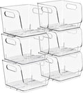 Sorbus Stackable Storage Bins Open Front, Pantry Bins by Sorbus