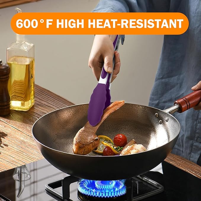 Kitchen Tongs, Stainless Steel Cooking Tongs - Image 9