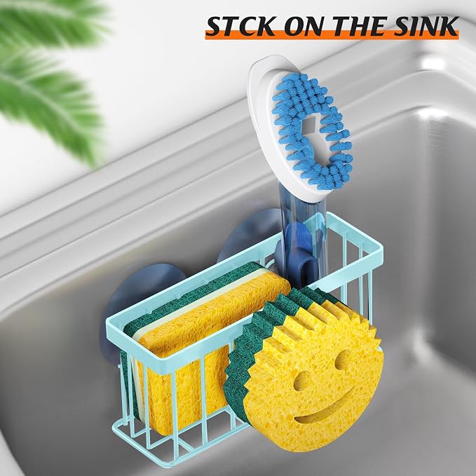 MURLONG Sponge Holder Smiley Face, Sink Caddy - Image 5