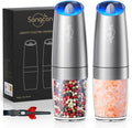 Sangcon Gravity Electric Pepper and Salt Grinder Mill Set Automatic Shakers by Sangcon