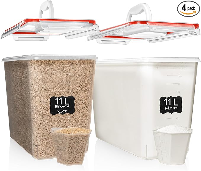 Shazo 2 PC Flour Sugar Storage Containers by Shazo