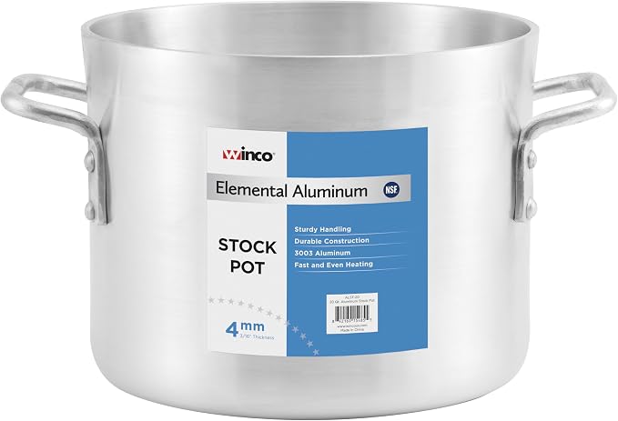 Winco Elemental Aluminum, 80 Qt Stock Pot - Image 6