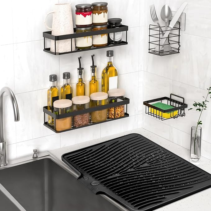 TIKNIK Silicone Dish Drying Mat, Stone Drying Mat - Image 5
