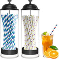 Straw Holder for Standard Size Drinking Straws, Acrylic Plastic Straw Dispenser by Mevtok