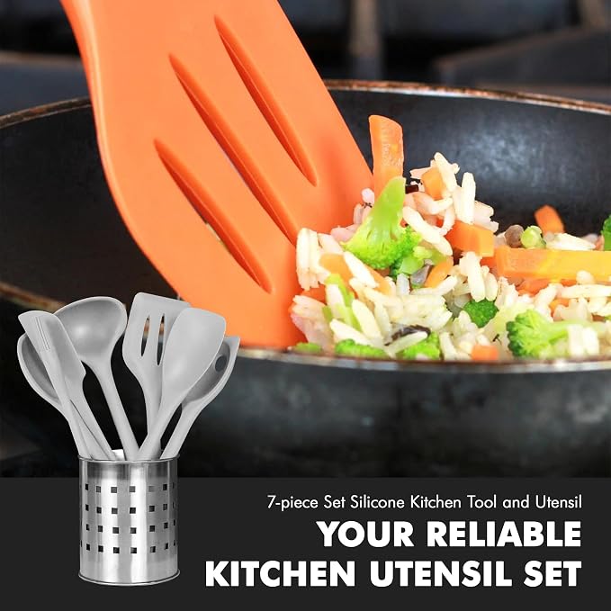 Chef Craft - Premium Silicone Kitchen Tools and Utensils Set, Non-Scratch - Image 5