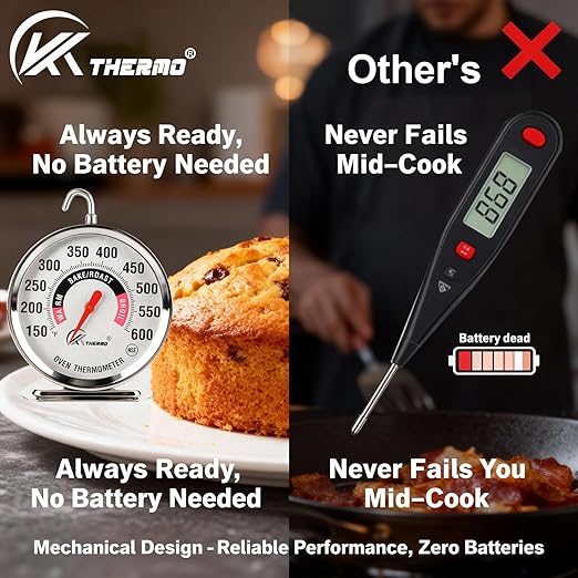Oven Thermometer 150-600°F Pro Accurate Oven Temperature Gauge - Image 8