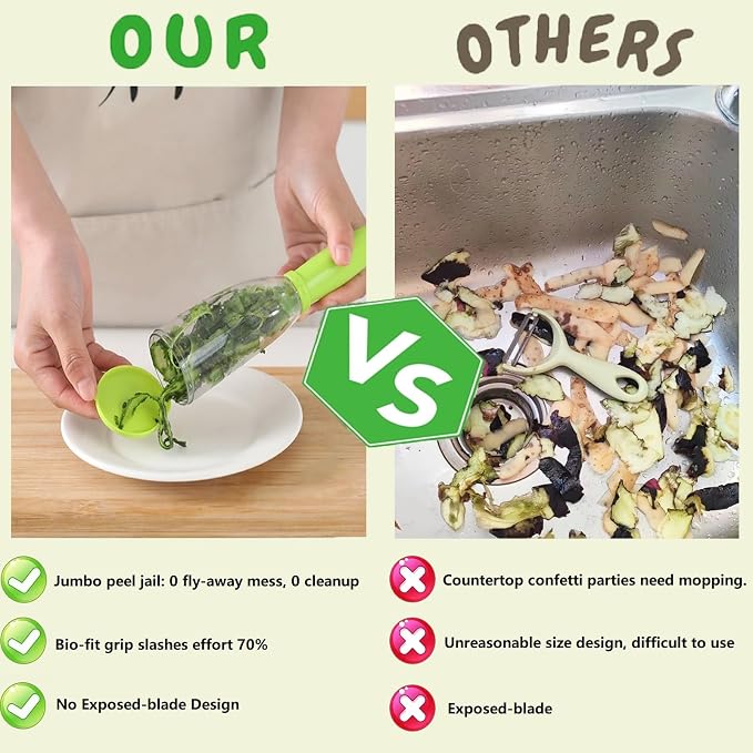 Vegetable peelers for kitchen, Potato Peeler, Fruit Carrot Veggie Peelers - Image 5