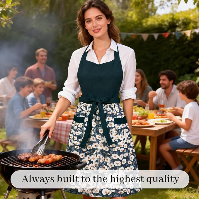 Cute Floral Aprons for Women - Image 5