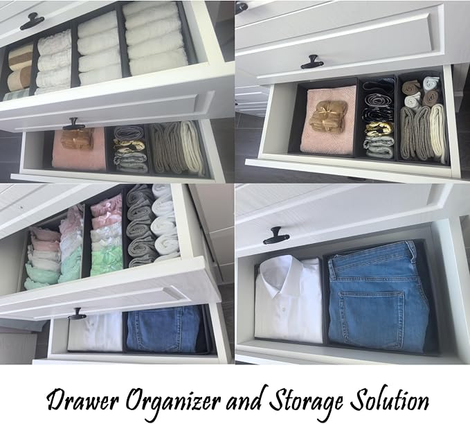 Bructhun Sock Drawer Organizer 6 Pack - Image 7