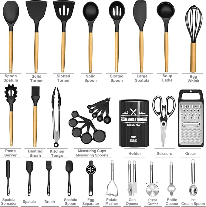 Kitchen Utensils Set- 34PCS Silicone Cooking Utensil - Image 6