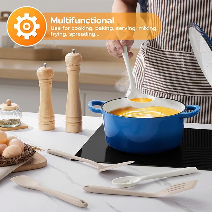 Onader Kitchen Cooking Utensils Set, Heat Resistant & Nonstick Cookware Friendly - Image 8