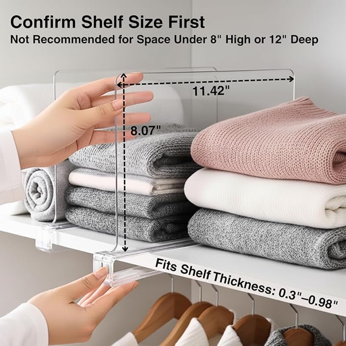 SortNStore Shelf Dividers Purse Organizer - Image 5
