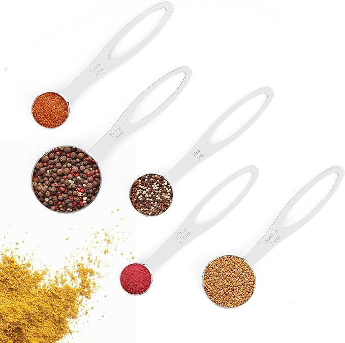 5pcs Measuring Spoon Set, Heavy Duty Stainless Steel Measuring Cups - Image 7