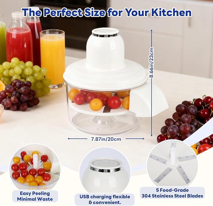 Automatic Grape Peeler Machine, Electric Garlic & Cherry Tomato Peeler Skin - Image 2