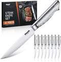 Huusk Japanese Steak Knives Set of 8-4.5" Serrated Steak Knife Set Dishwasher by HuuskKnife