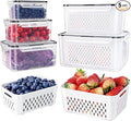 5 PCS Large Fruit Containers for Fridge by Freshmage