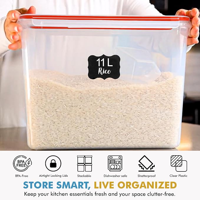Shazo 2 PC Flour Sugar Storage Containers - Image 8