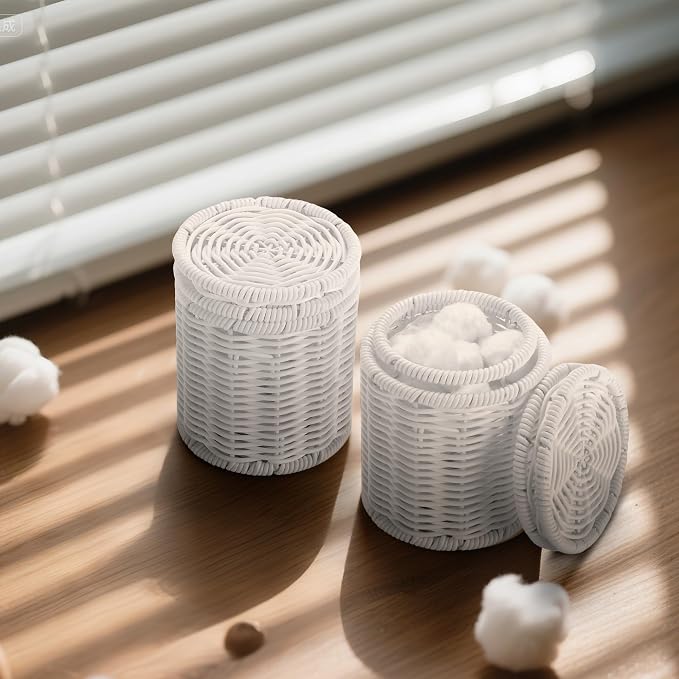 Rattan Jars, Decorative Storage Boxes - Image 3