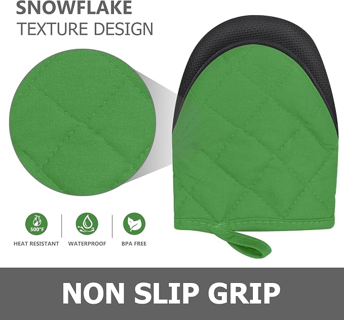 1 Pair Short Oven Mitts - Image 5