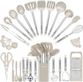 Kitchen Utensil Set-Silicone Cooking Utensils-33 Kitchen Gadgets & Spoons by BESTZMWK