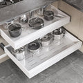 Seinloes 2 Pack Pull Out Cabinet Organizer 19" Deep, Full Extension 3 Slide by Seinloes