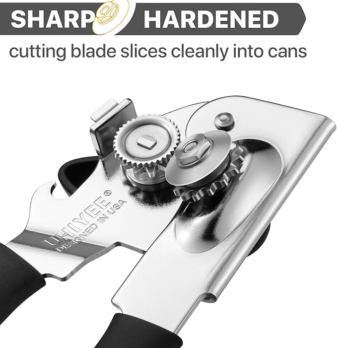 Can Opener Manual Heavy Duty, UHIYEE Hand Held Can Openers - Image 3