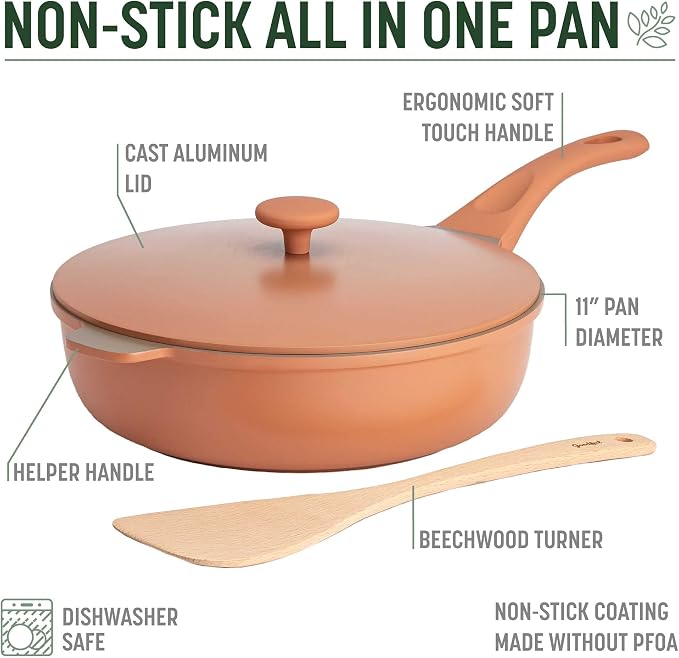 Goodful All-in-One Pan, High-Performance Cast Construction, Dishwasher Safe - Image 4