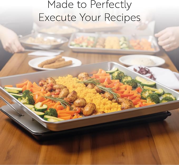 Restaurantware Met Lux 18 x 13 Inch Industrial Baking Pan 1 Heavy-Duty Bakery - Image 7