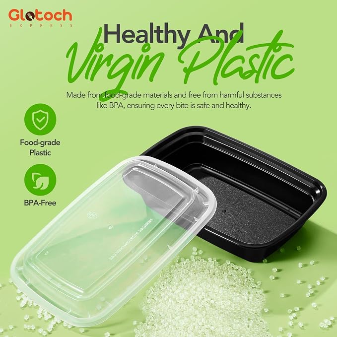 Meal Prep Containers 24oz-100 Pack Reusable Food Storage Containers - Image 5