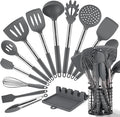 HOTEC 446°F Heat Resistant Silicone Kitchen Utensils, Cooking Utensil Set by Hotec