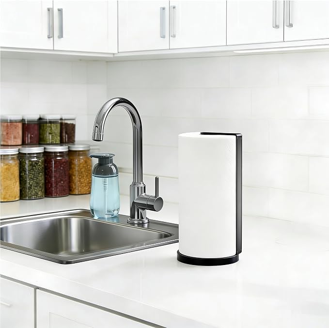ZUNTO Paper Towel Holder for Countertop, Freestanding Kitchen Paper Towel - Image 5