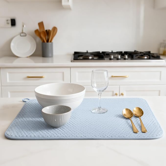 2-pack 24"x17" XL size microfiber dish drying mats - Image 5