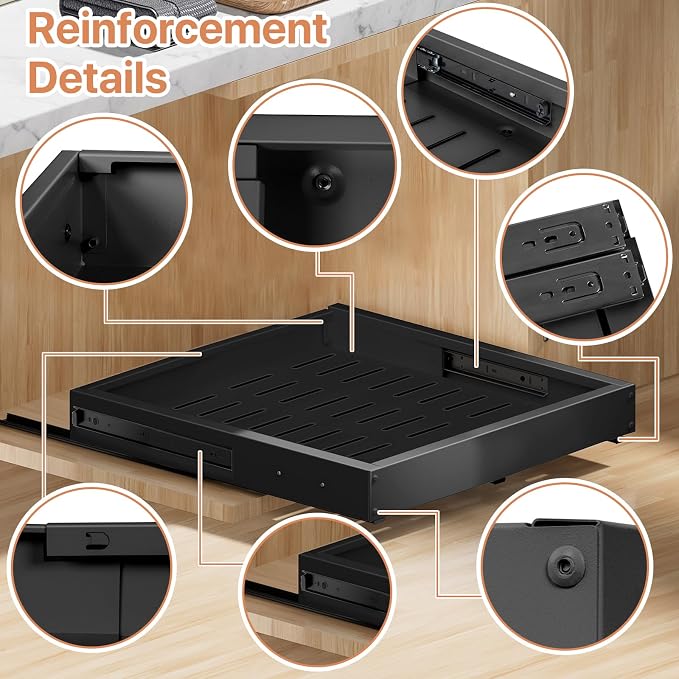 1 Pack Pull out Cabinet Organizer, Width Depth, - Image 9