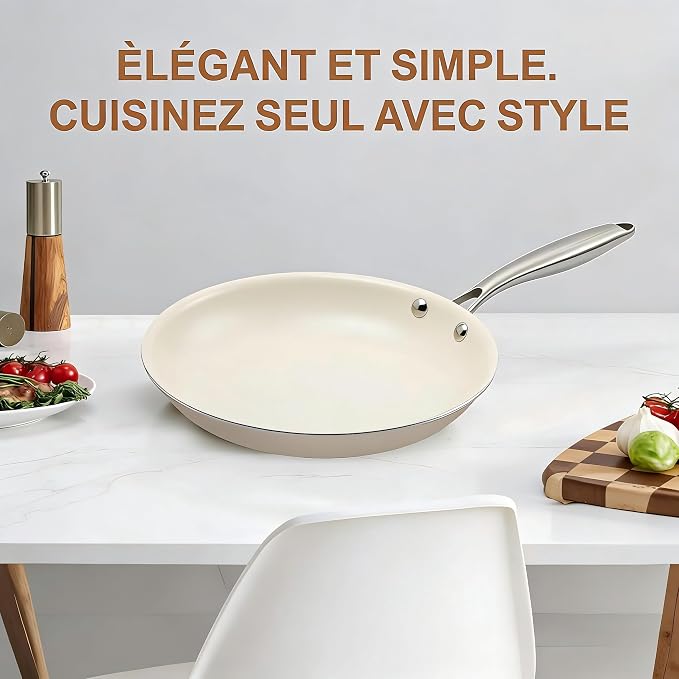 11 Inch Ceramic Nonstick Frying Pan Skillet - Image 10