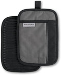 KITCHENAID Beacon Two-Tone Pot Holder 2-Pack Set, Contour Silver/Matte Black by KitchenAid