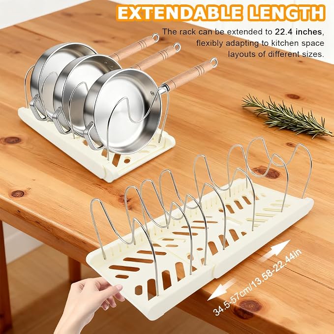 Expandable Pot and Pan Organizer Rack - Image 6