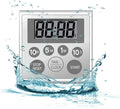 Digital Timer Waterproof Shower Timer Shower Clock Bathroom Kitchen Timer by NUOSWEK